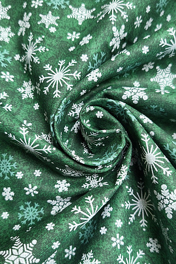 Pamučna tkanina CHRISTMAS GREEN FLAKES II