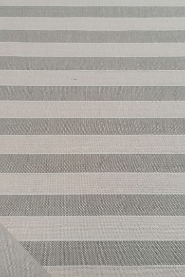 Dekorativna tkanina Trebol pruge - bež 2 cm 50