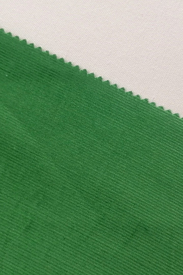 Pamučna tkanina Corduroy tanka - zelena