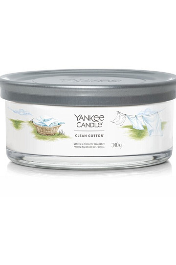 svijeća YANKEE CANDLE miris CLEAN COTTON TUMBER MEDIUM 5 WICKS