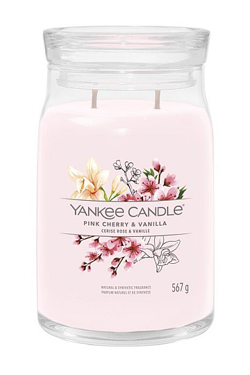 svijeća YANKEE CANDLE miris RUŽIČASTA TREŠNJA &amp; VANILIJA VELIKA ČAŠA 2 fitilja
