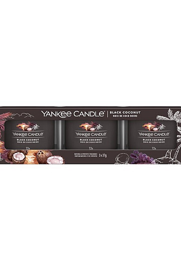 svijeća YANKEE CANDLE miris BLACK COCONUT SET od 3 kom
