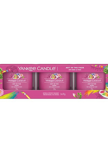 svijeća YANKEE CANDLE miris ART IN THE PARK SET od 3 kom