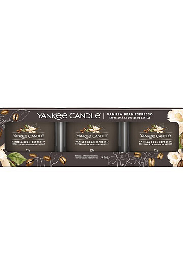 svijeća YANKEE CANDLE miris VANILLA BEAN ESPRESSO SET od 3 komada