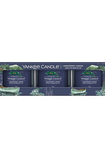 svijeća YANKEE CANDLE miris LAKEFRONT LODGE SET 3 kom