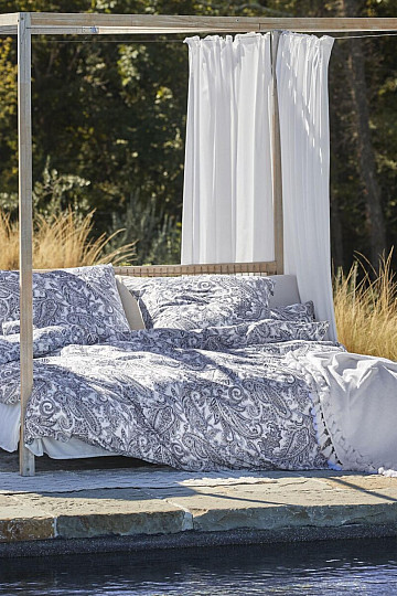IRISETTE luksuzna satenska posteljina FLORENZ 8447-20 BLAU