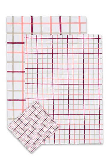 Jacquard kuhinjske krpe SALMON CHECK MIX