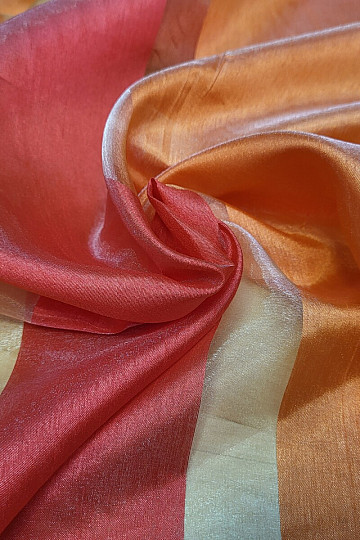 Organza STRIPES OF FIRE