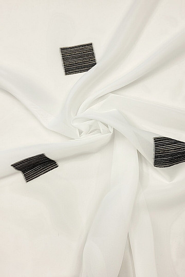 Voile zavjesa GERSTER BLACK SQUARE