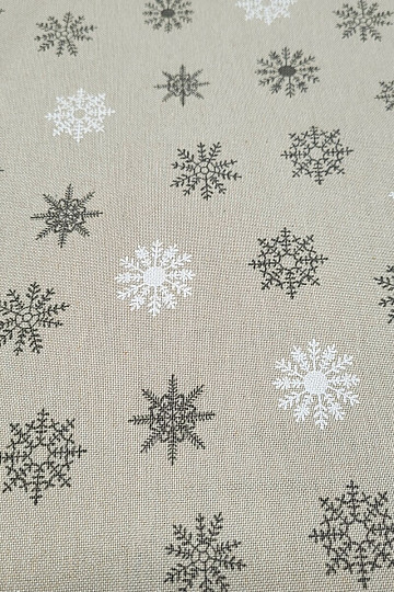Dekorativna tkanina FLAKES GREY WHITE