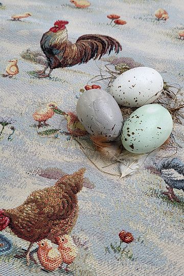 Goblen stolnjak i šal BACKYARD HEN