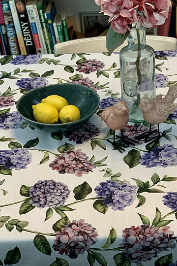 Stolnjak i šal HYDRANGEA BLUE