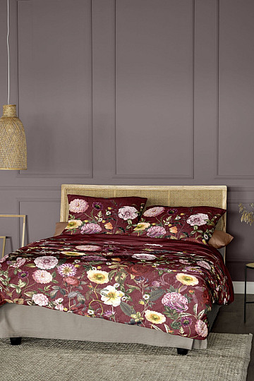 IRISETTE luksuzni pamučni saten WAVE 8576-60 ROSE BORDEAUX