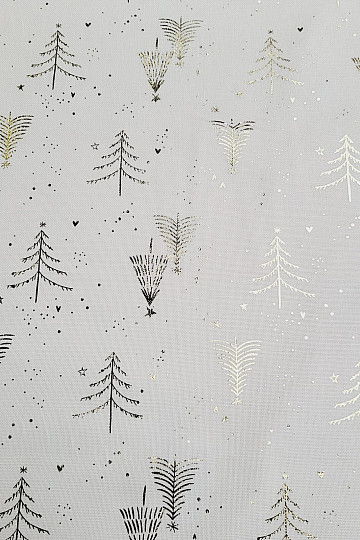 Pamučna CANVAS tkanina GOLDEN TREES