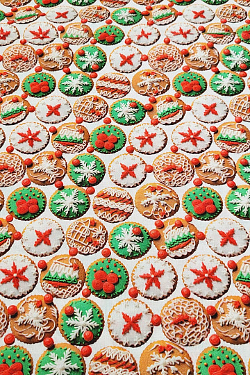 Pamučna tkanina GINGERBALL CUPS