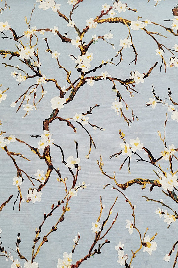 Dekorativna tkanina CHERRY BLOSSOM plava