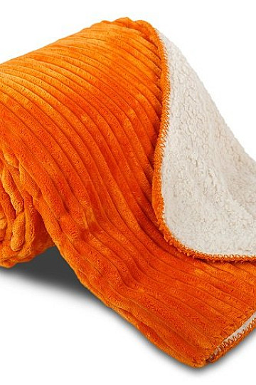 deka od mikrovlakana EXTRA SOFT SHEEP samt - hrđav