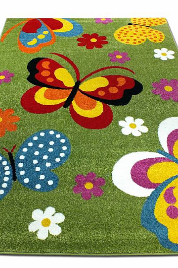 Dječji tepih MONDO NOVO Butterflies zeleni