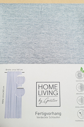 Luksuzna gotova zavjesa HOME LIVING sivo-plava