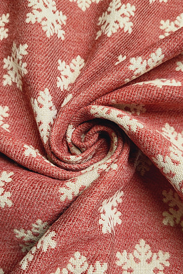 Luksuzna dekorativna tkanina FLAKES RED