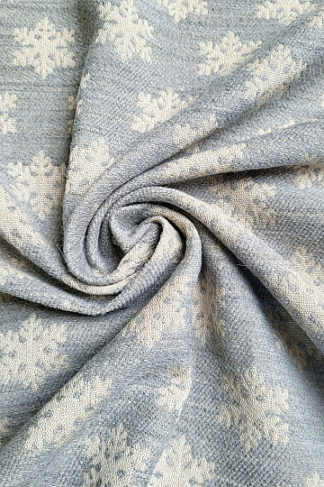 Luksuzna dekorativna tkanina FLAKES GREY
