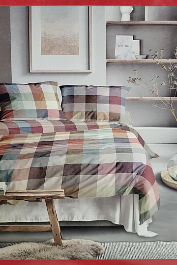 Luksuzna flanelska posteljina IRISETTE ZOBEL 8600-90 MULTI CHECK