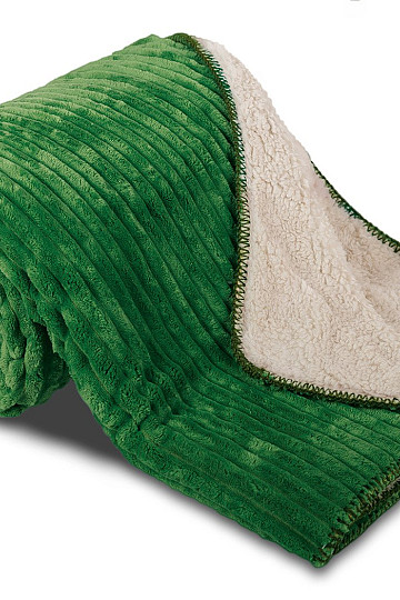 deka od mikrofibre EXTRA SOFT SHEEP samt – zelena