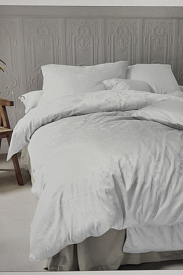 Luksuzni pamučni damast RIO BIJELA