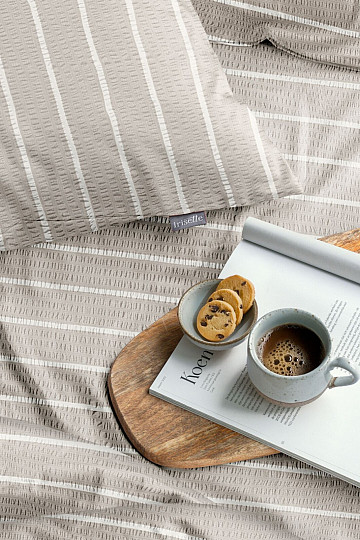 IRISETTE luksuzni mekani krep EASY 8548-80 Pruge bež