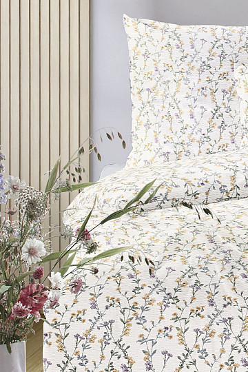 IRISETTE luksuzni mekani krep EASY 8665-40 Žuto cvijeće