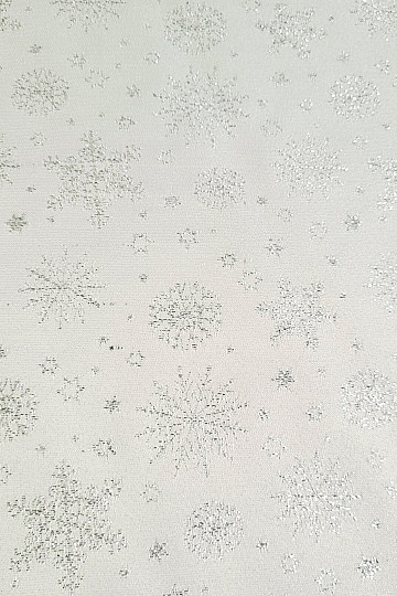 Dekorativna teflonska tkanina FLAKES COPO LUREX srebrna