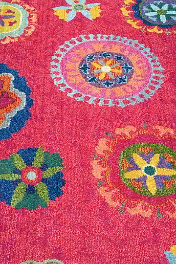 Komadni tepih MANDALA crveni