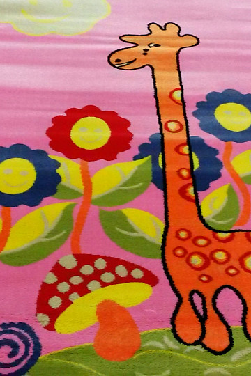 Dječji tepih KIDS GIRAFFE pink