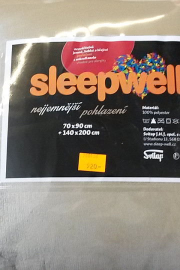 sivo-bež UNI posteljina od mikroflanela
