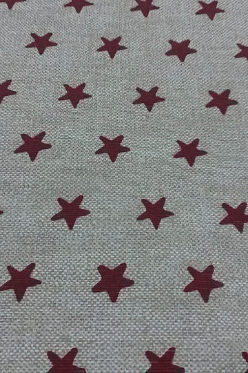 Dekorativna tkanina STARS bordo
