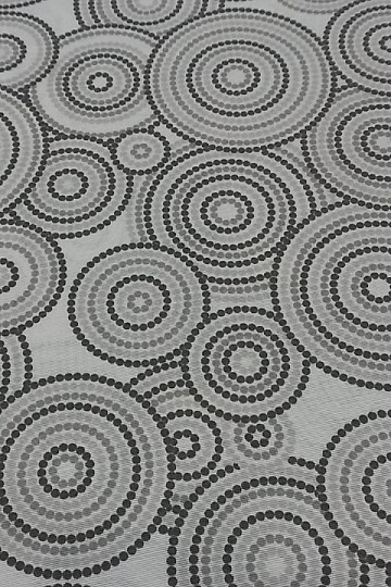 Dekorativna tkanina MANDALA ECO siva