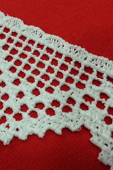 Čipka 5432/0010 5,3 cm bijela mat