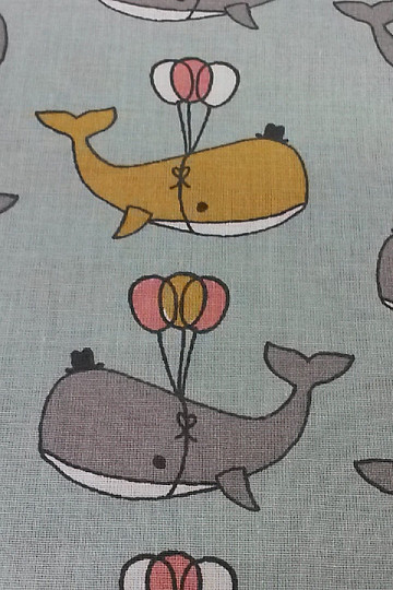 Pamučna tkanina WHALE