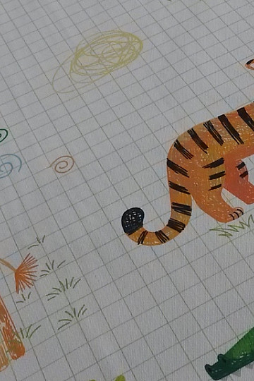 Dječja ukrasna tkanina ZOO crtić