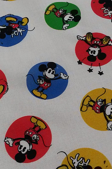 Kotači MICKEY MOUSE od pamučne tkanine
