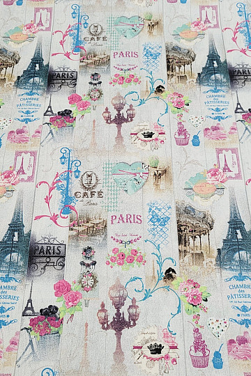 Dekorativna tkanina PARIS digitalni print 3D