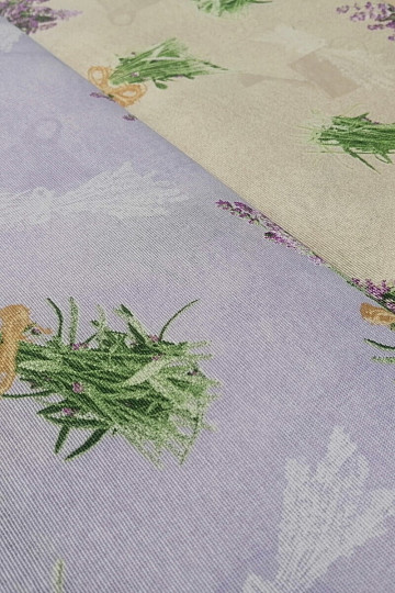 Dekorativna tkanina LAVANDA buket LILAC