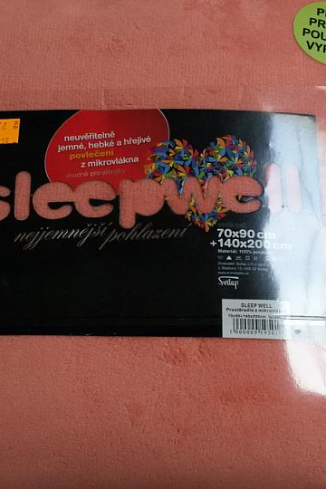 SLEEP WELL UNI posteljina od mikrofibre od terakote