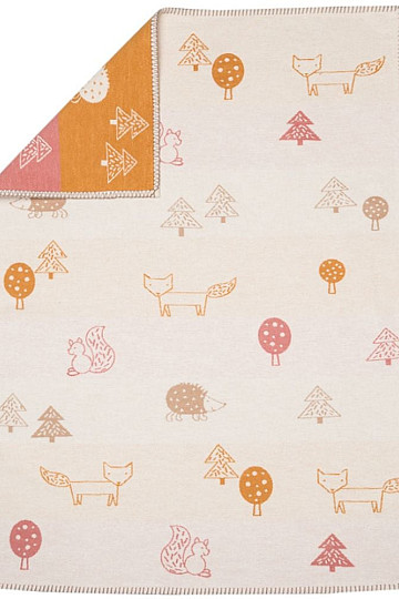 Dječja pamučna deka DF Animals 100x75