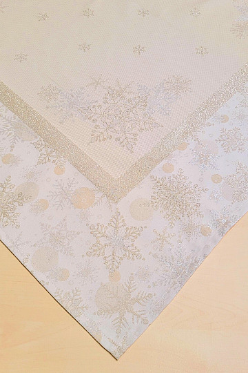 Božićni stolnjaci i šalovi SILVER CHRISTMAS Silver NATURAL