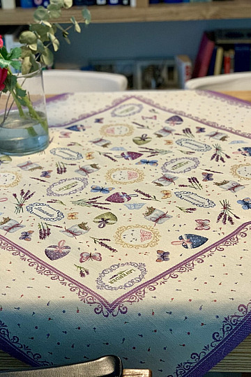 Goblen stolnjak 100 x 100 Lavanda san