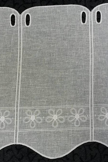 vitraž zavjesa cvijeće 11383 krem