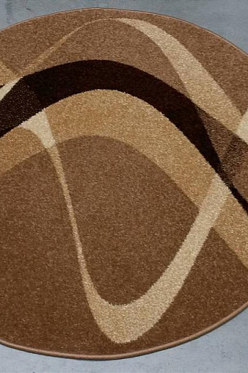 Okrugli tepih BROWN BEIGE
