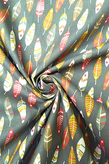 Pamučna tkanina RETRO PERJE