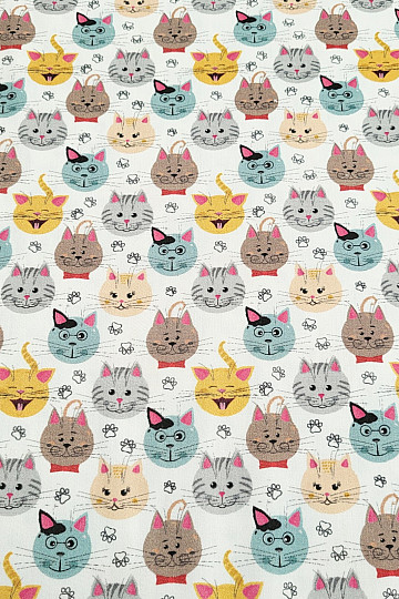 Dječji pamučni saten CATS digitalni tisak